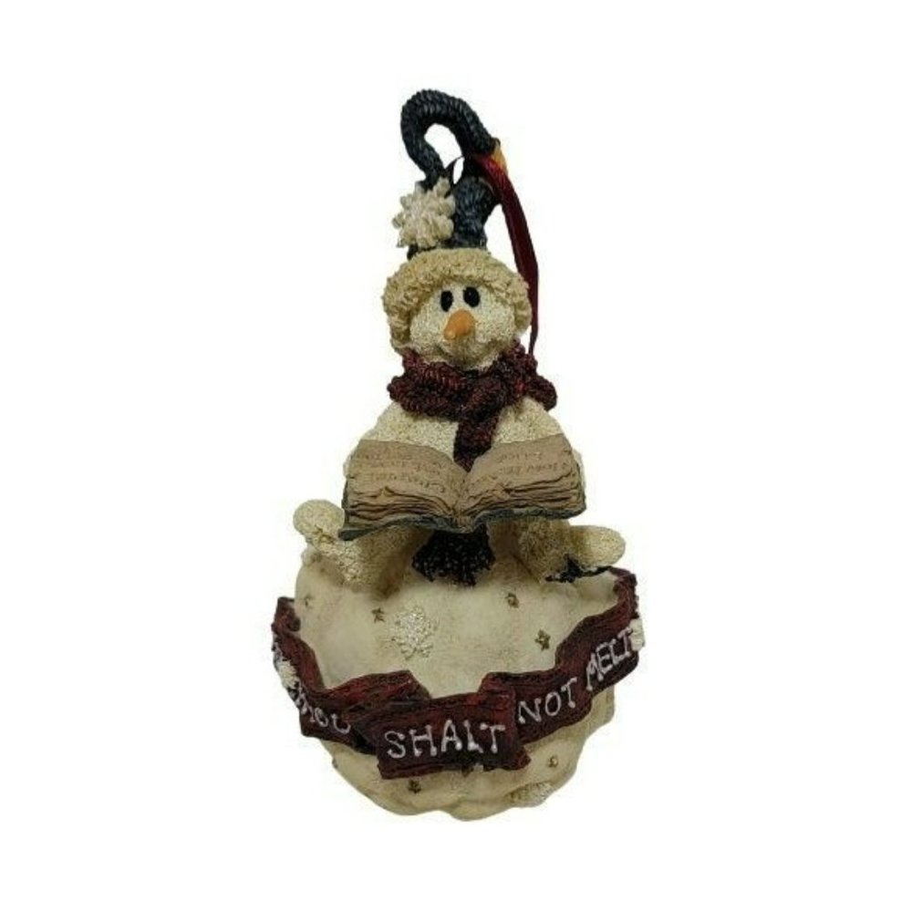Boyds Bears Axel, Thou Shalt Not Melt, Handmade Christmas Ornament